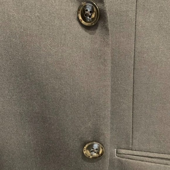 Perry Ellis Portfolio Slim Fit Suit Jacket with vintage pins! - Picture 3 of 11